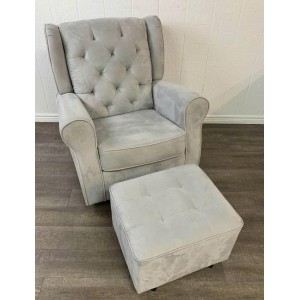 Lorraine 02 : Ghế Thư Giản Xoay 360°+ Đôn Gác Chân	
